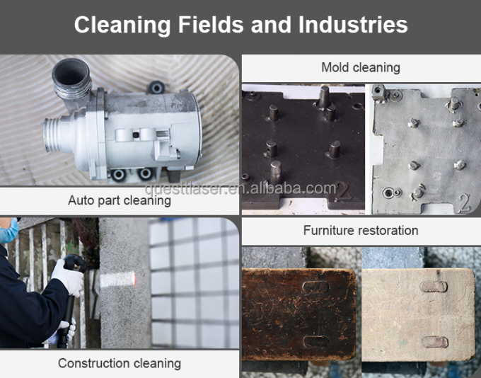 パルス 200w 300w スーツケースファイバーレーザークリーニングマシン 腐食除去マシン 9