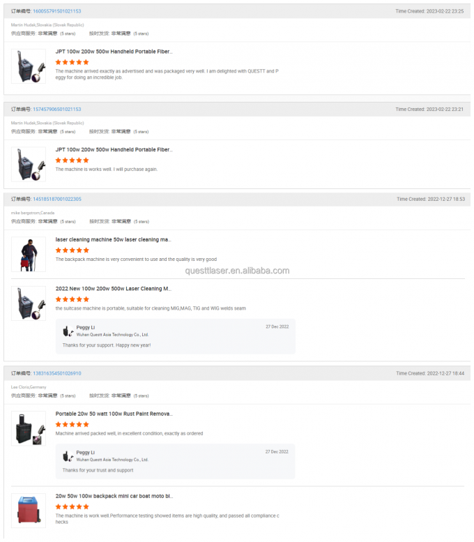 パルス 200w 300w スーツケースファイバーレーザークリーニングマシン 腐食除去マシン 11