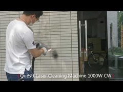 1000W laser cleaner for graffiti on wall http://www.questtlaser.com
