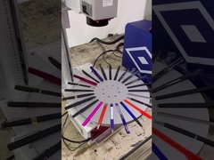 20w回転式テーブル繊維レーザーの印機械